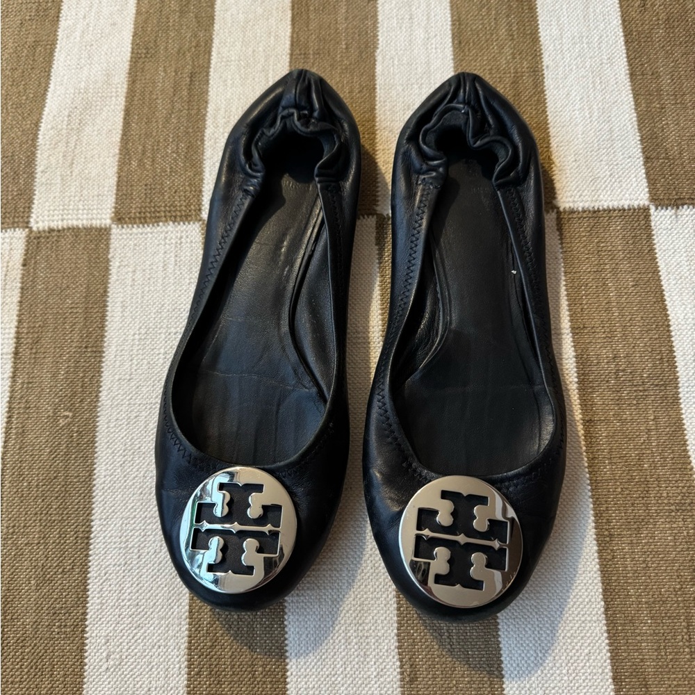 Tory Burch Black Ballet Flats